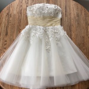 Handmade antique wedding dress